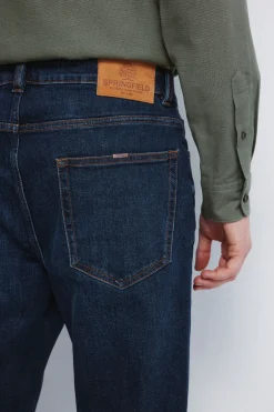 Jeans lavado oscuro straight fit