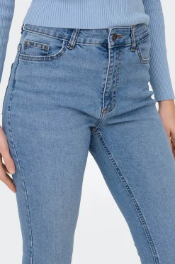 Jeans skinny tiro alto