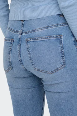 Jeans skinny tiro alto