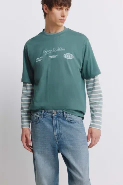 Jeans sobretintado straight fit