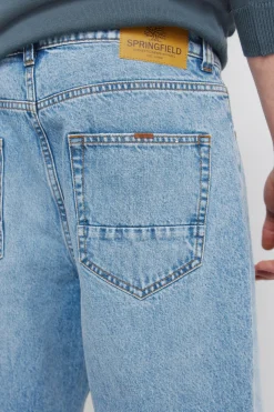 Jeans sobretintado wide leg