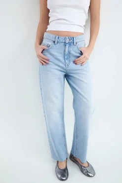 Jeans straight cropped