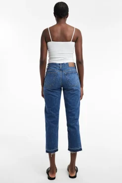 Jeans straight fit cropped.