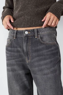 Jeans straight mid rise