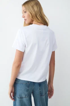 Jeans wide leg detalle cord&oacute;n