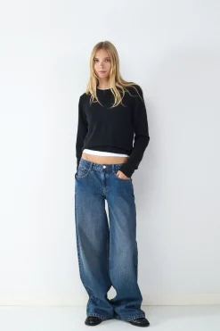 Jeans wide leg low rise