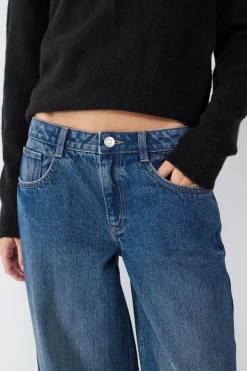Jeans wide leg low rise