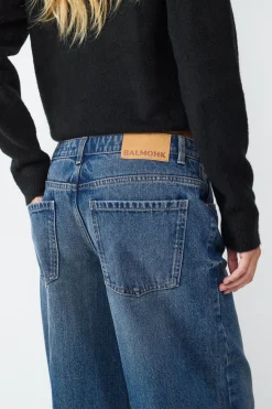 Jeans wide leg low rise