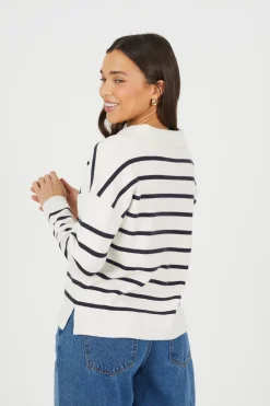 Jersey a rayas con cuello polo