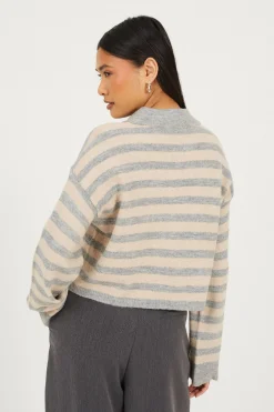 Jersey a rayas con cuello polo