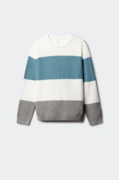 Jersey a rayas niño.