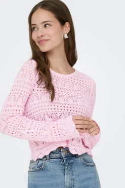 Jersey calado cropped