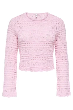 Jersey calado cropped