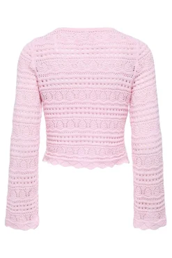 Jersey calado cropped