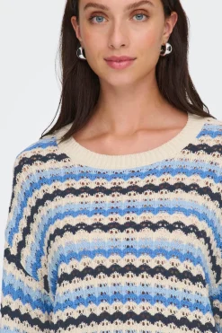 Jersey calado manga larga