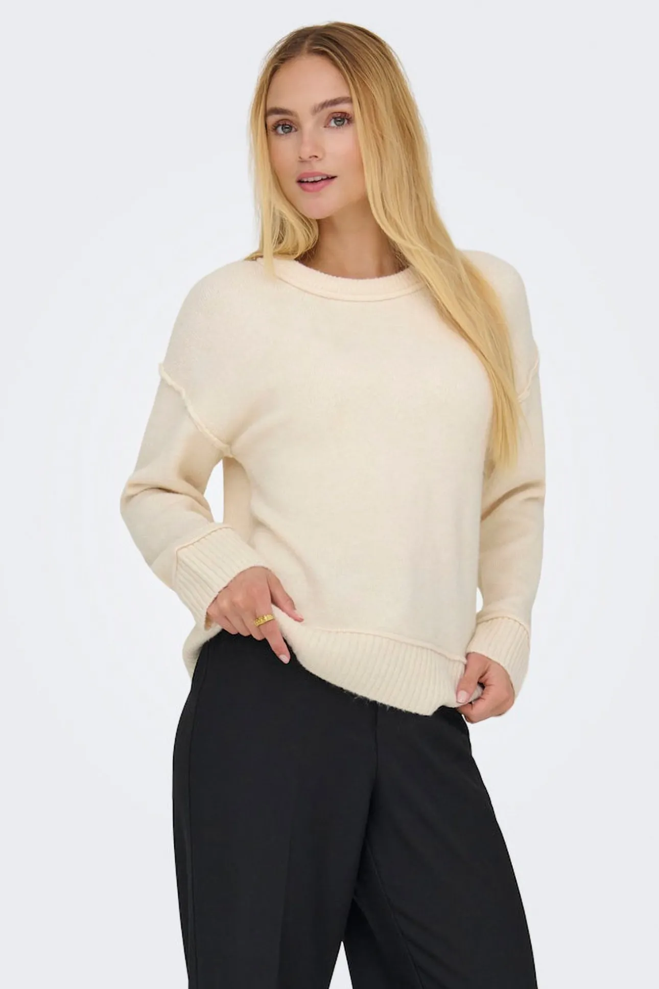 Jersey con costuras marcadas