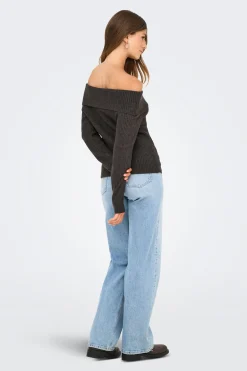 Jersey cuello barco vuelto