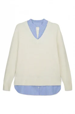 Jersey cuello mao bimateria