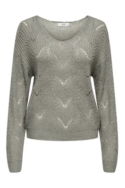 Jersey cuello pico lurex