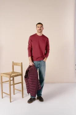 Jersey cuello redondo algod&oacute;n lavado