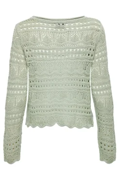 Jersey cuello redondo calado