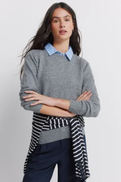 Jersey cuello tejido