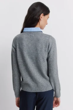 Jersey cuello tejido