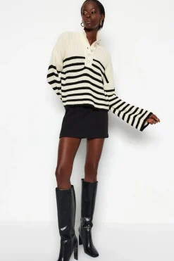 Jersey de punto a rayas