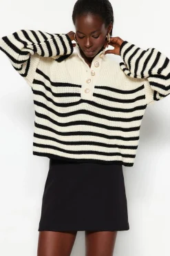 Jersey de punto a rayas