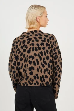 Jersey de punto leopardo