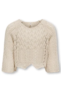 Jersey de punto ligero cropped