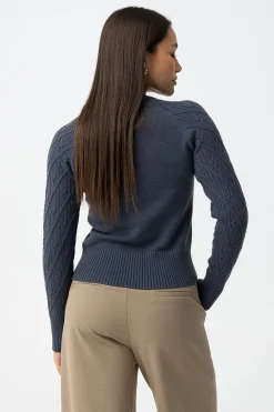 Jersey de punto trenzado