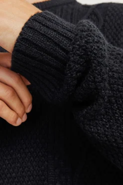 Jersey de punto trenzado