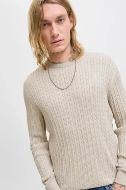 Jersey de punto trenzado