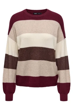 Jersey de rayas cuello redondo