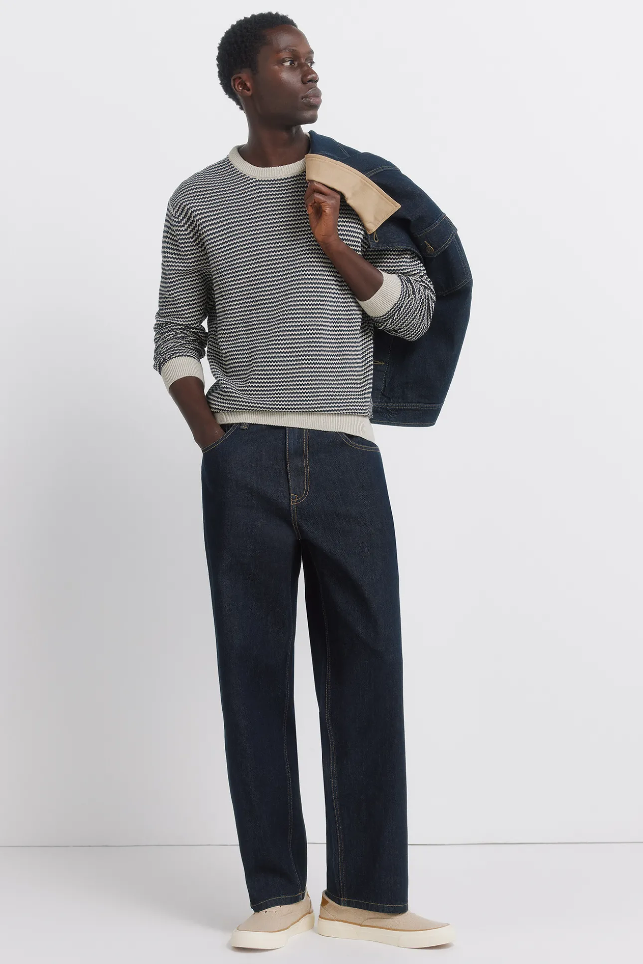 Jersey estructura bicolor