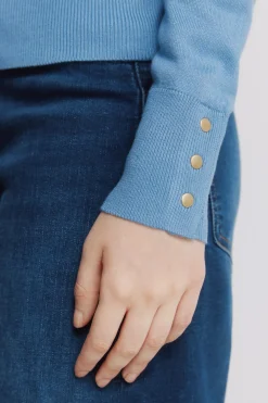 Jersey fino botones pu&ntilde;os