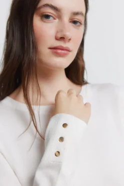 Jersey fino botones pu&ntilde;os