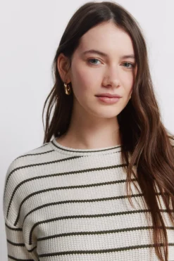 Jersey fino manga larga rayas