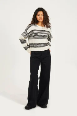 Jersey jacquard oversized