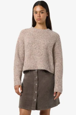 jersey jaspeado cuello redondo