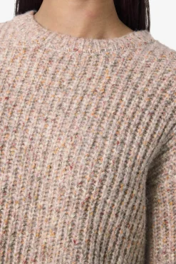 jersey jaspeado cuello redondo