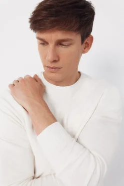 Jersey punto algod&oacute;n cuello redondo b&aacute;sico