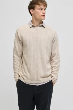 Jersey punto estructurado holgado