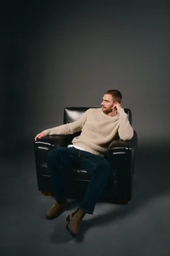 Jersey punto perlado lana