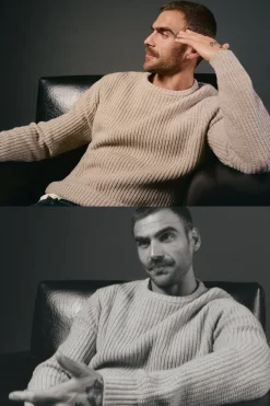 Jersey punto perlado lana