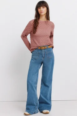 Jersey punto pointelle