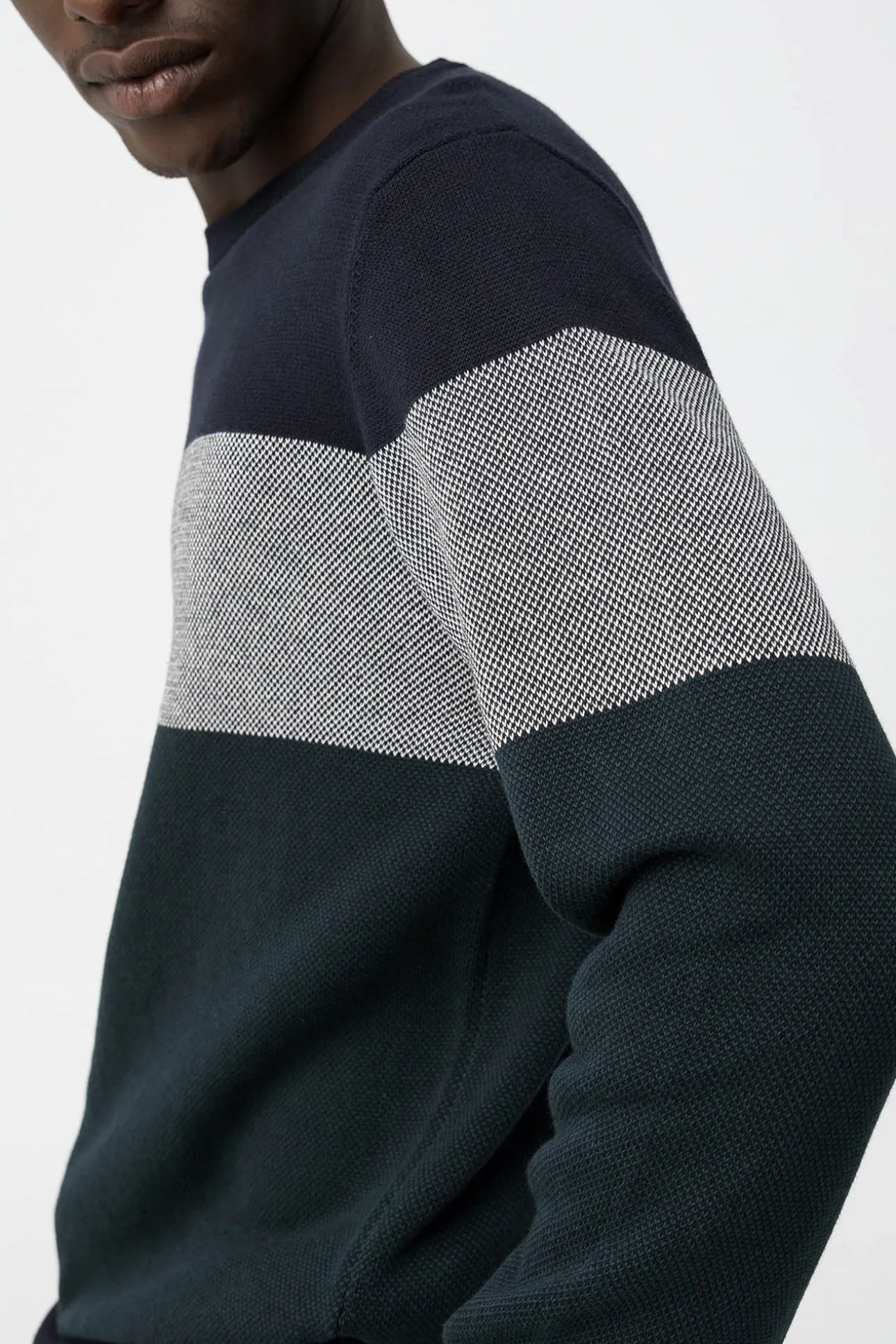 Jersey punto tricolor