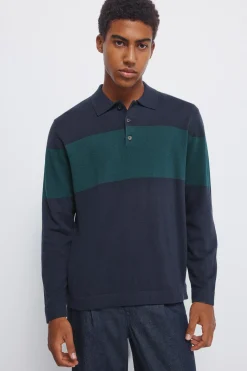 Jersey raya cuello polo