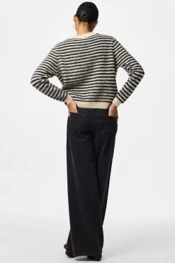 Jersey rayas contraste print jadore